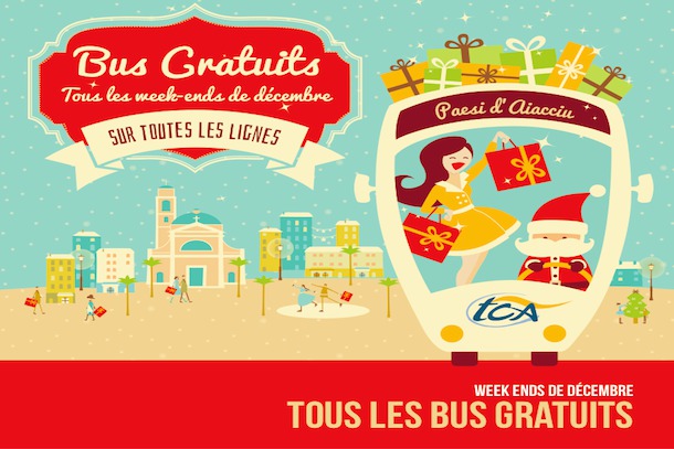 Ajaccio : La CAPA met en place un service de bus gratuits pour les week-end de décembre