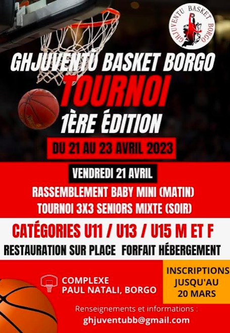 300 jeunes participent à la 1e édition du tournoi de basket organisé par à Ghjuventu Basket Borgo 
