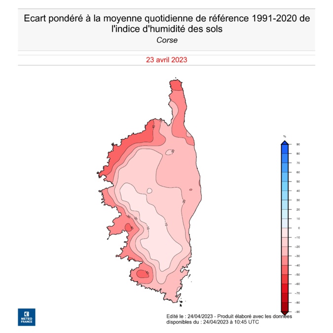 Sécheresse estivale : « en Corse, la situation est à surveiller » Sécheresse estivale : « en Corse, la situation est à surveiller »