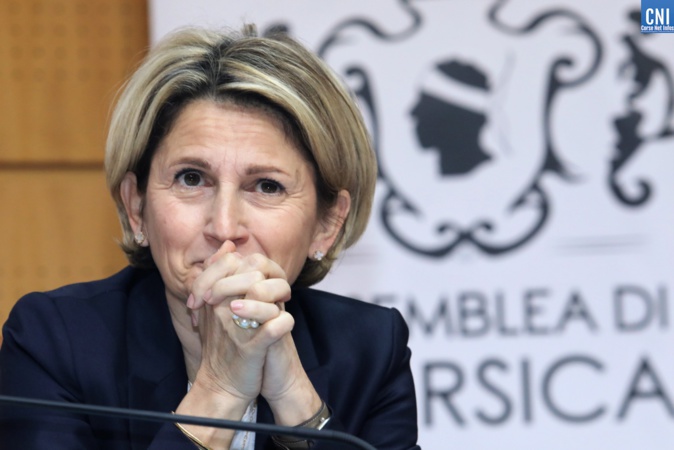 La présidente de l'Assemblée de Corse, Nanette Maupertuis. Photo Michel Luccioni.