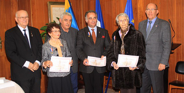 Trois représentants du Souvenir Français honorés à L'Ile-Rousse