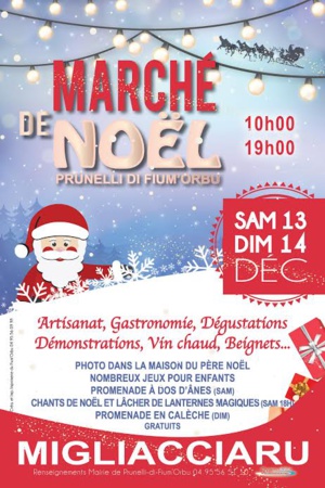 Prunelli-di-Fium'Orbu : Marché de Noël samedi et dimanche Prunelli-di-Fium'Orbu : Marché de Noël samedi et dimanche
