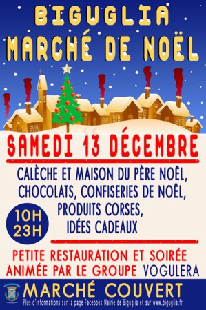 Biguglia : Samedi le marché de Noël de la municipalité Biguglia : Samedi le marché de Noël de la municipalité