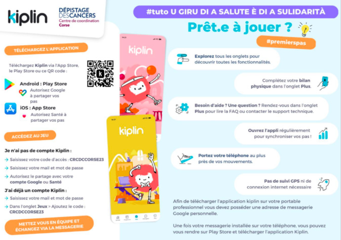 "U giru di a salute è di a sulidarità" : un défi connecté pour sensibiliser au dépistage du cancer "U giru di a salute è di a sulidarità" : un défi connecté pour sensibiliser au dépistage du cancer