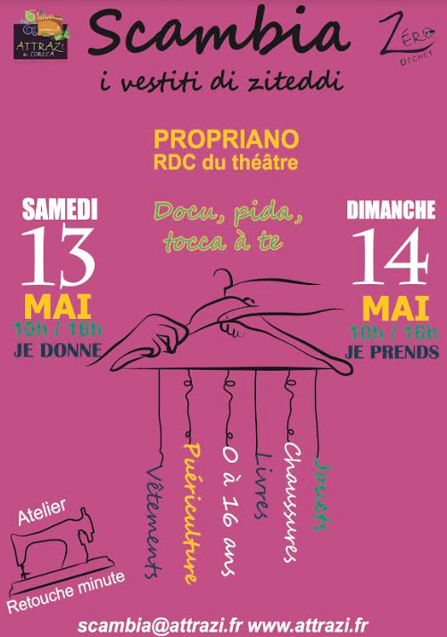 "Scambia i vestiti di ziteddi " : à Propriano une journée d'échange de vêtements d'enfants