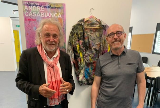 André Casabianca et Dominique Ricci lors du vernissage de "L'Atelier". André Casabianca et Dominique Ricci lors du vernissage de "L'Atelier".