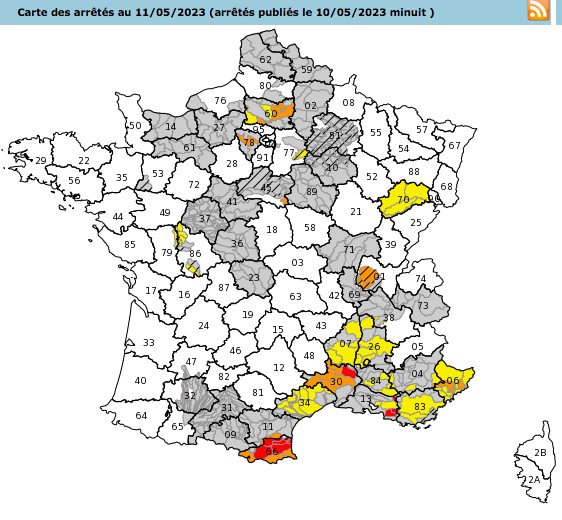 Cliquez sur la carte interactive, mise à jour quotidiennement, des territoires concernés. Cliquez sur la carte interactive, mise à jour quotidiennement, des territoires concernés.