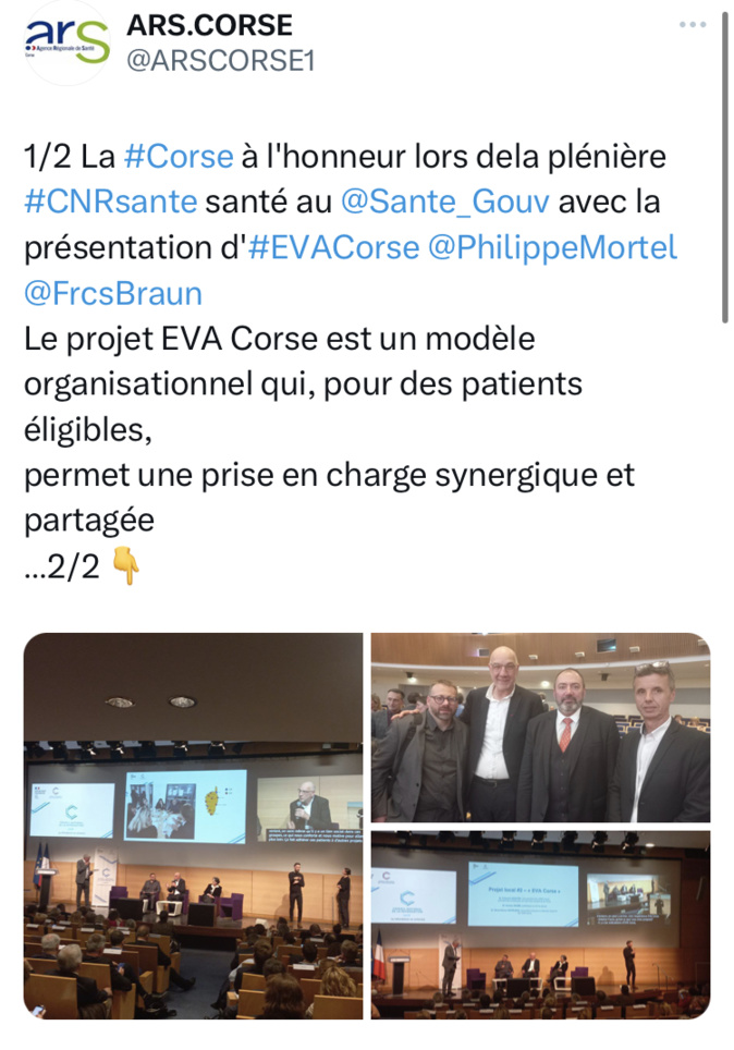 EVA Corse, le projet pour mieux prévenir les maladies cardio-vasculaires, fait l'unanimité EVA Corse, le projet pour mieux prévenir les maladies cardio-vasculaires, fait l'unanimité