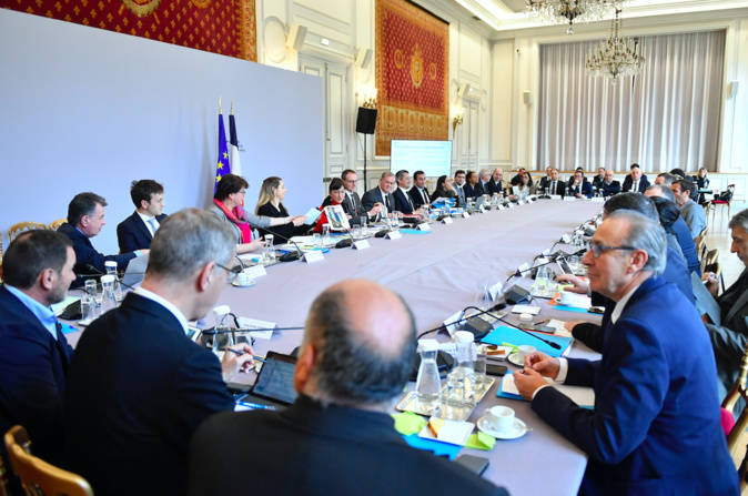 La réunion de février à Paris. Crédit photo AFP La réunion de février à Paris. Crédit photo AFP