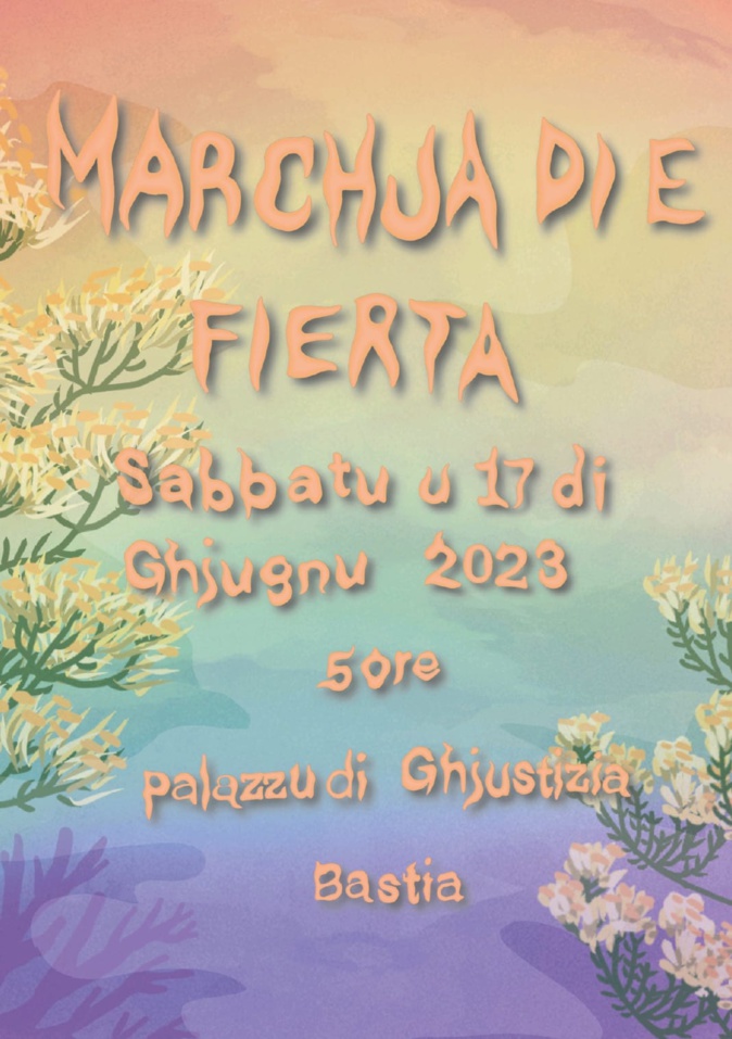 Bastia : une première "Marche des Fiertés" organisée en juin Bastia : une première "Marche des Fiertés" organisée en juin