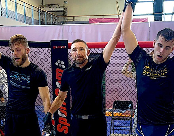 Hugo Boigeol-Baggioni (KTP Scola Furiani) vainqueur de la 6e étape de la MMA League à Clermont-Ferrand Hugo Boigeol-Baggioni (KTP Scola Furiani) vainqueur de la 6e étape de la MMA League à Clermont-Ferrand