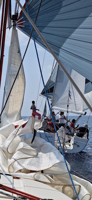 Pendant la régate Pendant la régate