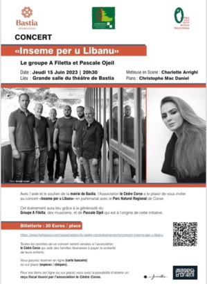 Bastia : A Filetta et Pascale Ojeil au théâtre pour soutenir "Inseme per u Libanu"