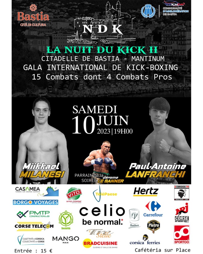 Bastia : une 2ème édition de « La nuit du kick-boxing » ce samedi Bastia : une 2ème édition de « La nuit du kick-boxing » ce samedi