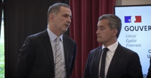 Gilles Simeoni et Gérald Darmanin. Gilles Simeoni et Gérald Darmanin.