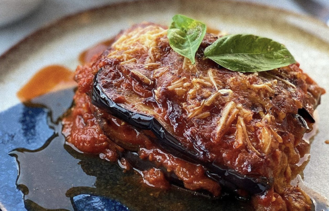 A table : aubergines alla parmigiana avec #lapetitecuisinedemarie