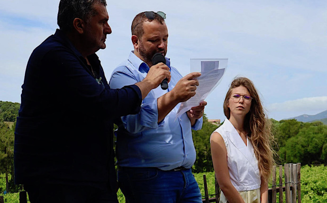 Nicolas Stromboni, pendant son intervention Nicolas Stromboni, pendant son intervention