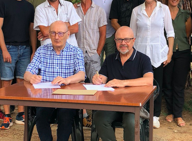 André Torre, Président du Centre INRAE de Corse et Antoine Feracci, Président de A Rinascita.