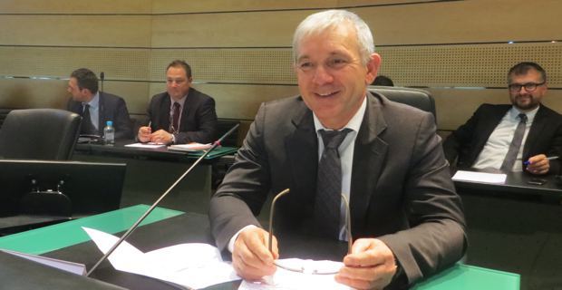 François Orlandi, conseiller général du canton de Capo Bianco et maire de Tomino, nouveau président du Conseil général de Haute-Corse pour deux mois.