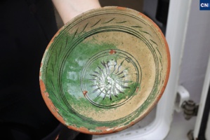 L'une des céramique remontées de l'épave Sanguinaires C (Photo : Michel Luccioni) L'une des céramique remontées de l'épave Sanguinaires C (Photo : Michel Luccioni)