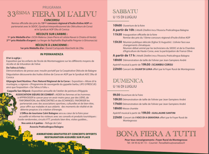 Fiera di l’Alivu di Montegrossu : l'oliveraie corse face aux enjeux climatiques Fiera di l’Alivu di Montegrossu : l'oliveraie corse face aux enjeux climatiques