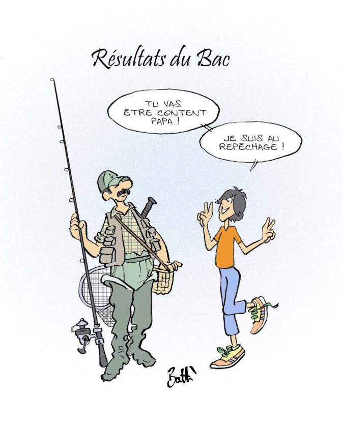 Le dessin de Battì : le bac au repêchage Le dessin de Battì : le bac au repêchage