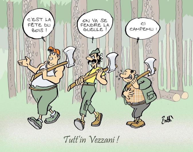 Le dessin de Battì : l'art d'être aux stères et jovial à Vezzani Le dessin de Battì : l'art d'être aux stères et jovial à Vezzani