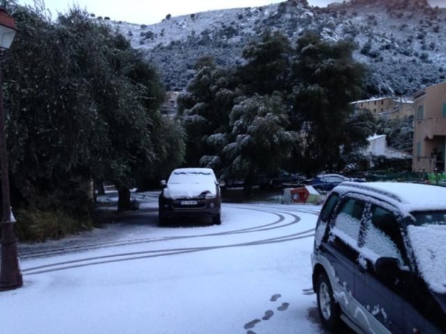 Les villages de Balagne se sont réveillés sous la neige