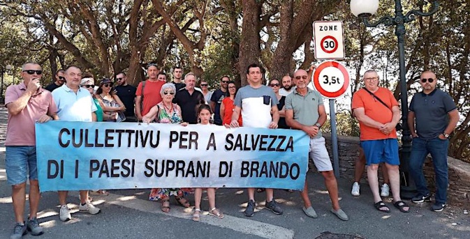 U Culletivu per a salavezza di i paesi suprani di Brando s'est mobilisé samedi matin (Doc CNI) U Culletivu per a salavezza di i paesi suprani di Brando s'est mobilisé samedi matin (Doc CNI)
