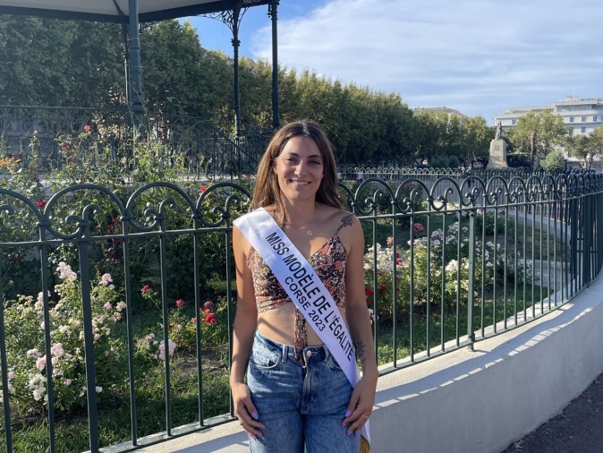 Sabrina Niemiec, la miss Corse modèle de l'égalité 2023. Sabrina Niemiec, la miss Corse modèle de l'égalité 2023.
