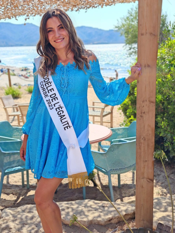 La miss Corse modèle de l'égalité 2023. La miss Corse modèle de l'égalité 2023.