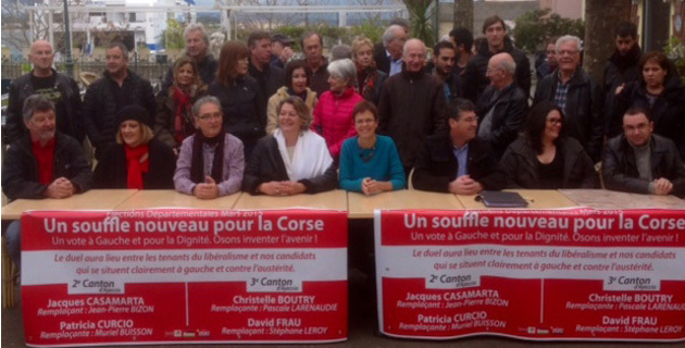 "Un souffle nouveau pour la Corse" a présenté ses candidats pour les Départementales