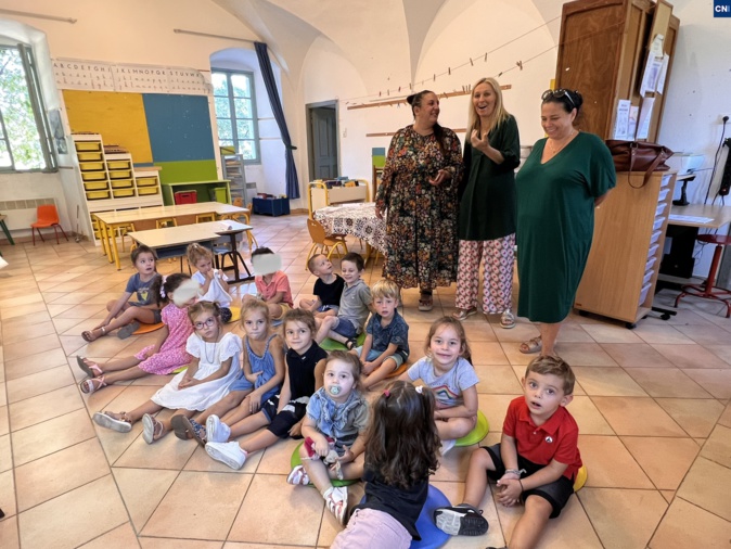 C'était la rentrée ce mardi pour les 15 élèves de l'école maternelle de Montegrossu C'était la rentrée ce mardi pour les 15 élèves de l'école maternelle de Montegrossu