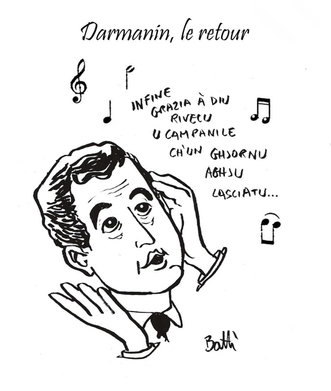 Le dessin de Battì : Darmanin, le retour Le dessin de Battì : Darmanin, le retour