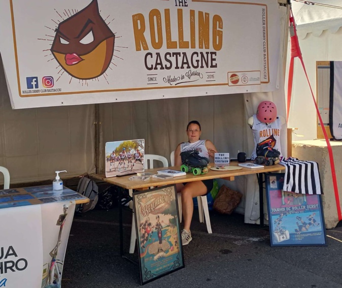 Le stand de roller derby du Roller Derby Club Bastiacciu. Le stand de roller derby du Roller Derby Club Bastiacciu.