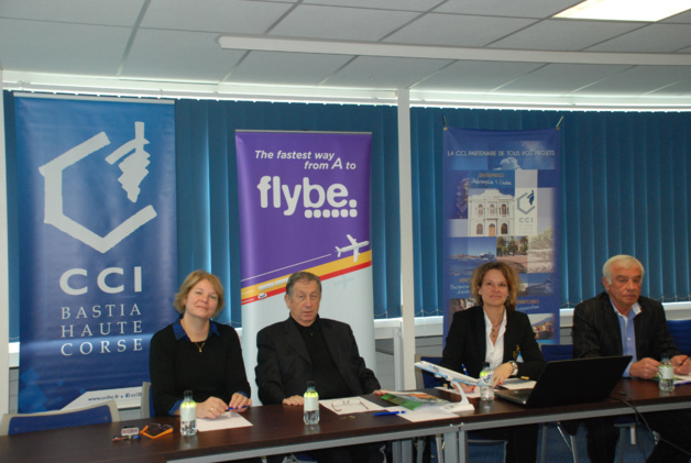 La CCI et la compagnie Flybe ont présenté à la presse les deux nouvelles dessertes aériennes