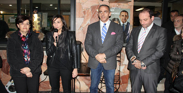 Valérie Bozzi et Marcel Francisci entourés de leurs suppléants Nora Ettori Maire de Cardo-Torgia et Jean-Luc Millo Maire d’Olivese