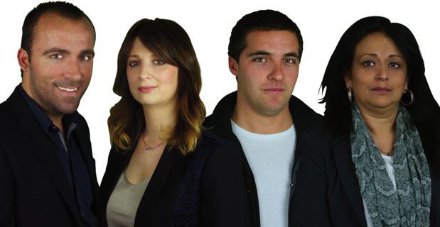 Sébastien Quenot, Paula Susini, Pasquale Rossi et Christelle Giorgetti.