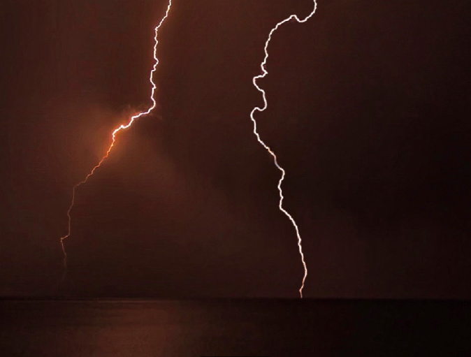 Orage sur Tarco Le 20/09/23. Crédit photo Miléna Petite Orage sur Tarco Le 20/09/23. Crédit photo Miléna Petite
