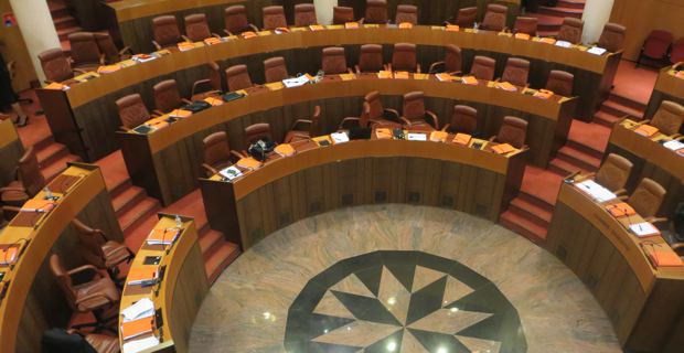 L'hémicycle de l'Assemblée de Corse.