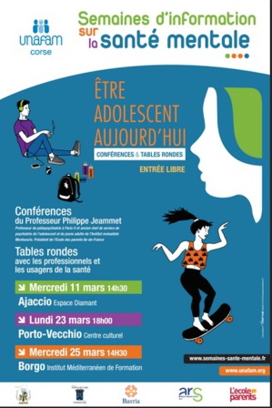 Semaine d’Information sur la santé mentale: Conférences et débats sur toute la Corse Semaine d’Information sur la santé mentale: Conférences et débats sur toute la Corse