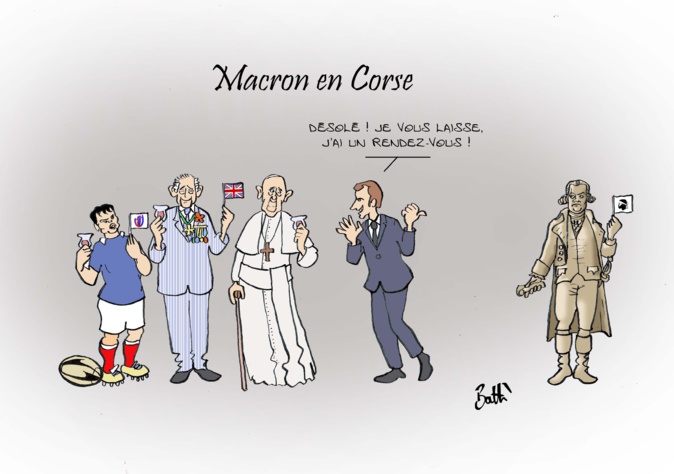 L'actualité corse vue par Battì : la venue d'Emmanuel Macron L'actualité corse vue par Battì : la venue d'Emmanuel Macron