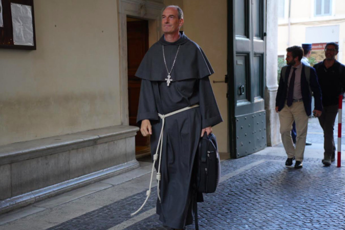 Mgr François Bustillo à Rome ce vendredi. Photo Paule Santoni Mgr François Bustillo à Rome ce vendredi. Photo Paule Santoni