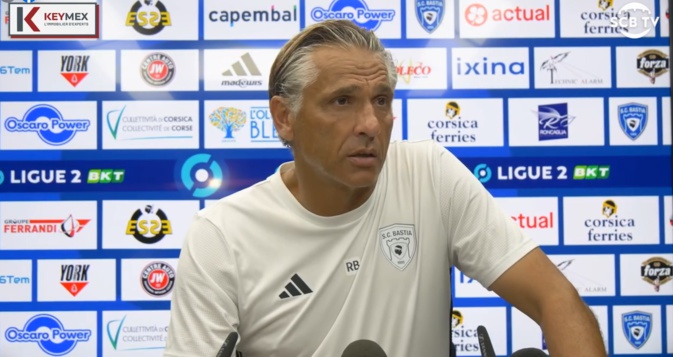 Régis Brouard  (SC Bastia) : «il faut surmonter ce moment difficile. Il n’y a rien de catastrophique »