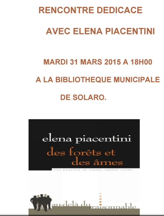 Solaro : Rencontre-dédicace avec Elena Piacentini