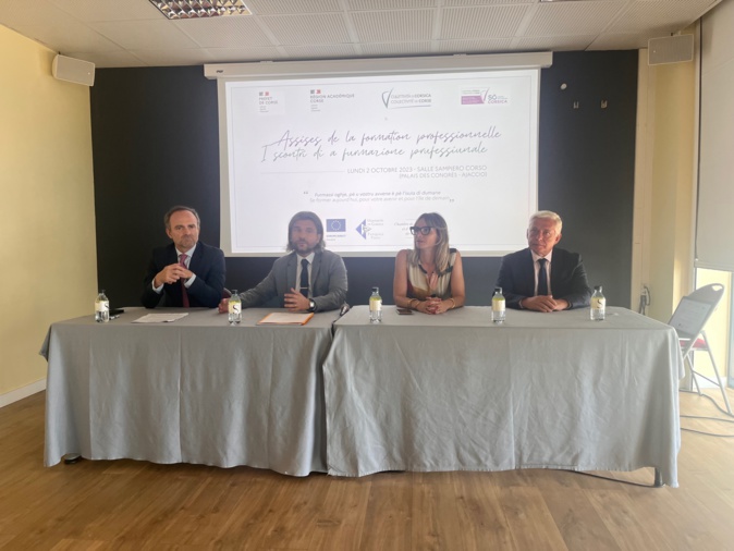 Les "Assises de la formation professionnelle" ont débuté ce matin au Palais des Congrès d'Aiacciu. Les "Assises de la formation professionnelle" ont débuté ce matin au Palais des Congrès d'Aiacciu.