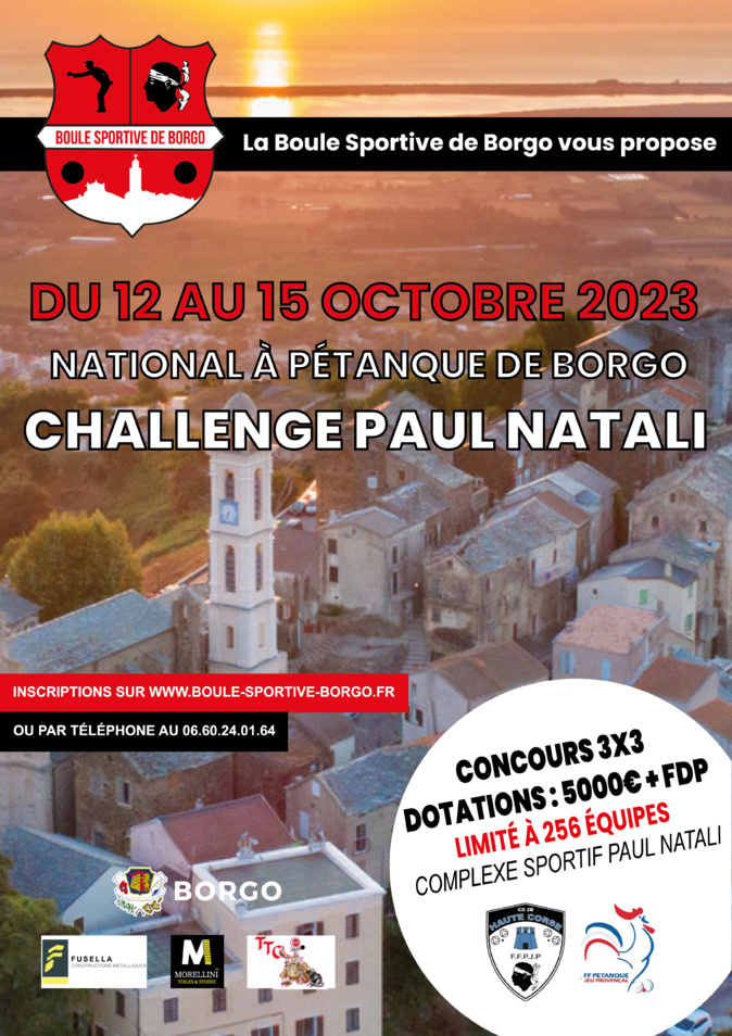 Pétanque : Un National inédit du 12 au 15 octobre à Borgo Pétanque : Un National inédit du 12 au 15 octobre à Borgo