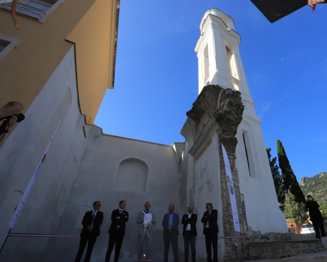 Corte : Le clocher triangulaire de Grossetti inauguré Corte : Le clocher triangulaire de Grossetti inauguré