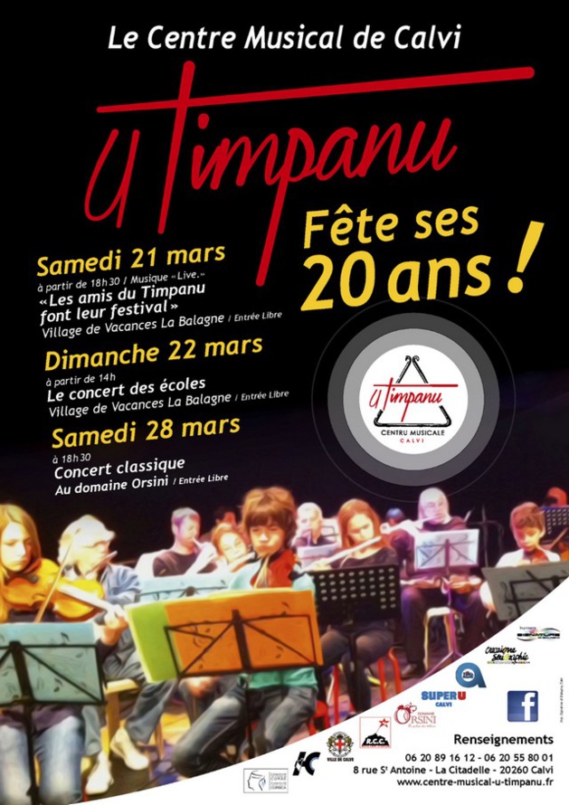 L'école de musique de Calvi U Timpanu fête ses 20 ans L'école de musique de Calvi U Timpanu fête ses 20 ans