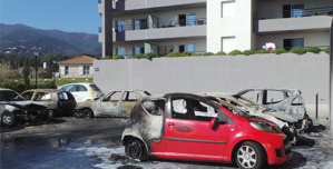 Voiture brûlées à Bastia : Deux personnes ont été placées en garde à vue Voiture brûlées à Bastia : Deux personnes ont été placées en garde à vue